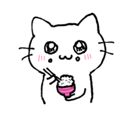 kawaii love cat sticker #10899604