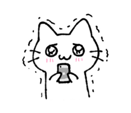 kawaii love cat sticker #10899611