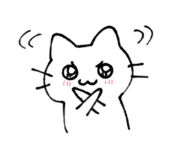 kawaii love cat sticker #10899613
