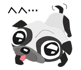 Pug dog GARAPAN sticker #10900177
