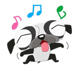 Pug dog GARAPAN sticker #10900179