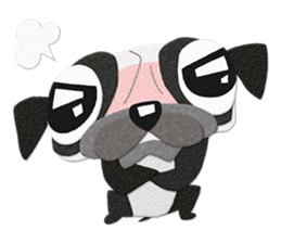 Pug dog GARAPAN sticker #10900180