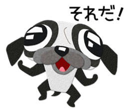 Pug dog GARAPAN sticker #10900181