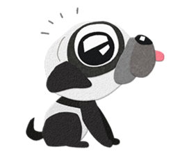 Pug dog GARAPAN sticker #10900183
