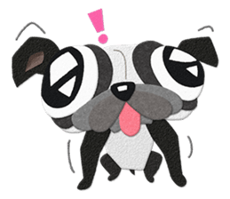 Pug dog GARAPAN sticker #10900185