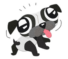 Pug dog GARAPAN sticker #10900191