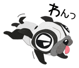 Pug dog GARAPAN sticker #10900195