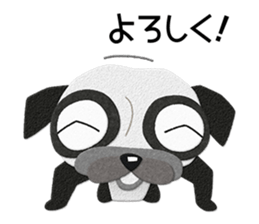 Pug dog GARAPAN sticker #10900199