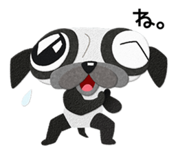Pug dog GARAPAN sticker #10900200