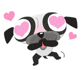 Pug dog GARAPAN sticker #10900205