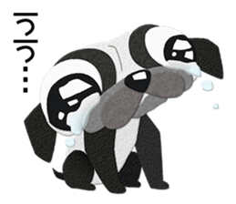 Pug dog GARAPAN sticker #10900208