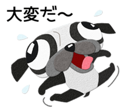Pug dog GARAPAN sticker #10900209