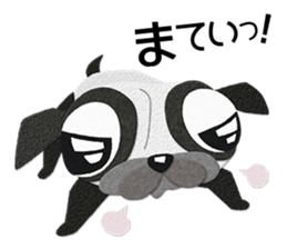 Pug dog GARAPAN sticker #10900211