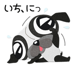 Pug dog GARAPAN sticker #10900214