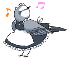 Birds of maid sticker #10900395