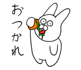 Rabbit to a little angry sticker #10900543