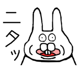 Rabbit to a little angry sticker #10900544