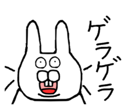 Rabbit to a little angry sticker #10900547