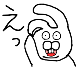 Rabbit to a little angry sticker #10900548