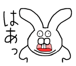 Rabbit to a little angry sticker #10900549