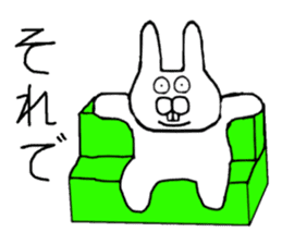 Rabbit to a little angry sticker #10900551