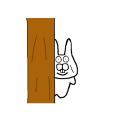 Rabbit to a little angry sticker #10900556