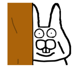 Rabbit to a little angry sticker #10900557