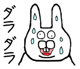 Rabbit to a little angry sticker #10900567