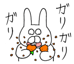 Rabbit to a little angry sticker #10900568