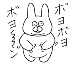Rabbit to a little angry sticker #10900570