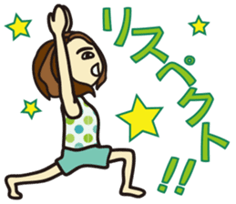 Yoga Sticker of Kaorin sticker #10900869