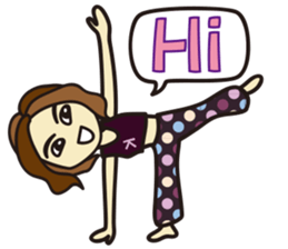 Yoga Sticker of Kaorin sticker #10900888