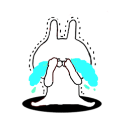 Happily use basic set of Chibi Rabbit sticker #10901620