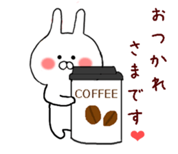 Happily use basic set of Chibi Rabbit sticker #10901621