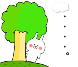 Happily use basic set of Chibi Rabbit sticker #10901631
