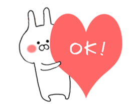 Happily use basic set of Chibi Rabbit sticker #10901632