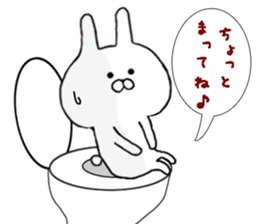 Happily use basic set of Chibi Rabbit sticker #10901652