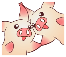 Pigs do not fight sticker #10901813