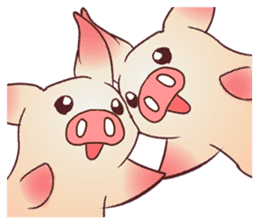 Pigs do not fight sticker #10901813