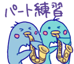 Jazzy penguin sticker #10901938