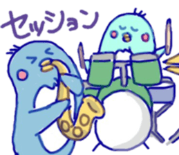 Jazzy penguin sticker #10901939