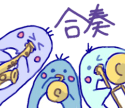 Jazzy penguin sticker #10901940