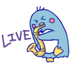 Jazzy penguin sticker #10901942