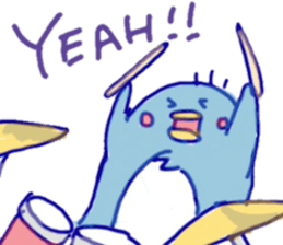 Jazzy penguin sticker #10901946