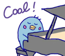 Jazzy penguin sticker #10901948