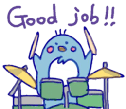 Jazzy penguin sticker #10901949