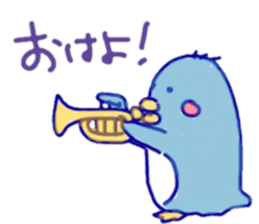 Jazzy penguin sticker #10901950