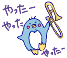 Jazzy penguin sticker #10901952