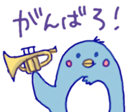 Jazzy penguin sticker #10901954