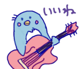 Jazzy penguin sticker #10901955